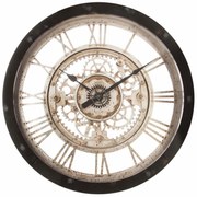Ceas industrial cu mecanism Ø 61,5 cm, maro