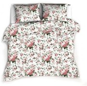 Baby Nellys 2 lenjerie de bumbac 140 x 200/70 x 80 cm - Trandafiri, alb 140x200/ 70x80 cm
