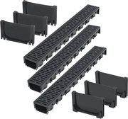 vidaXL Canale de drenaj, 3 m, plastic