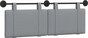 vidaXL Cap de pat suspendat Gri deschis 130 x 55 x 5 cm țesătură
