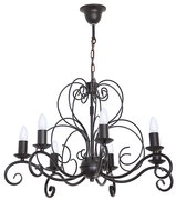 Lustră pe lanț MAURO 7xE14/60W/230V