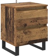 vidaXL Dulap de noapte Lemn vechi 40 x 35 x 50 cm Lemn compozit