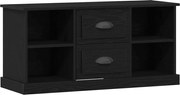 vidaXL Cabinet TV Stejar Negru 99,5 x 35,5 x 48 cm Lemn compozit