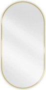 Mexen Loft oglindă de baie ovală 100 x 50 cm, ramă aurie - 9851-100-050-000-50