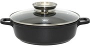 Elo 19632 Tigaie cu capac din sticlă și mâneraromat Alucast 32 cm, 32 cm
