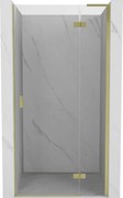 Mexen Mist-H L uși de duș pivotante dreapta 120 cm, transparent, auriu periat - 8A5L-120-000-55-00-P