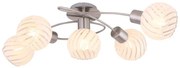 Plafoniera cu 5 spoturi design modern WILLY nichel