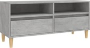 vidaXL Comodă TV, gri beton, 100x34,5x44,5 cm, lemn prelucrat