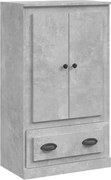 vidaXL Dulap înalt, gri beton, 60x35,5x103,5 cm, lemn prelucrat