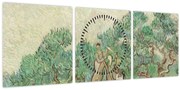 Tablou - Vincent van Gogh, The Olive Orchard, reproducere (cu ceas) (90x30 cm)