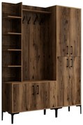 Cuier cu dulap pentru pantofi, rafturi și dulapViyana Walnut