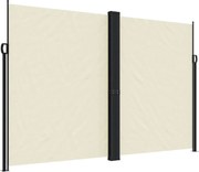 vidaXL Copertină laterală retractabilă, crem, 220x600 cm