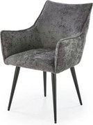 Scaun K559, gri/negru, stofa clasica/metal, 60x59x85 cm