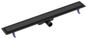 Set rigola dus cu capac scurgere dubla negru Cersanit Tako 90 cm