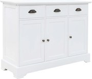 vidaXL Dulap cu 3 uși, 105x35x77,5 cm, MDF și lemn de pin