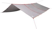 vidaXL Prelată de camping, gri și portocaliu, 420x440 cm, impermeabilă