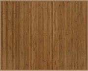 vidaXL Covor dreptunghiular, maro, 80x100 cm, bambus