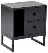 Noptieră Glimmer Wood Black