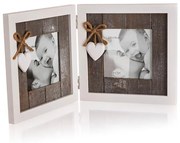 Ramă foto dublă SOLID HEART pentru 2 fotografii