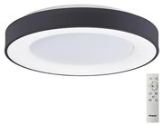 Plafonieră LED dimabilă SANTANA LED/50W/230V negru Azzardo AZ4991 + telecomandă