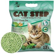 Litiera aglomerantă Cat Step Tofu Green Tea 5,4kg, 12 l