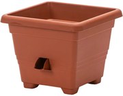 Ghiveci autoudare BERGAMOT Plastia 25 x 25, 25 x 25 cm, 25 x 25 cm