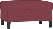 vidaXL Taburet, roșu vin, 70x55x41 cm, material textil