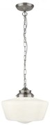 Pendul design clasic IP44 School House argintiu satin 8071-1SS SRT