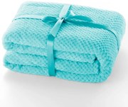 Cuvertură din microfibră DecoKing Henry, 200 x 150 cm, turcoaz