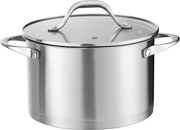 Oala din inox Zilan ZLN1368, 5.5L, Diametru 24 cm, manere nituite, Compatibil gaz, inductie electric, Compatibil masina de spalat vase
