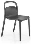 Scaun din plastic negru K490