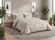 Lenjerie de pat din bumbac Renforcé LIOLE crem cu buzunar hotelier Dimensiune lenjerie de pat: 70 x 90 cm | 140 x 200 cm