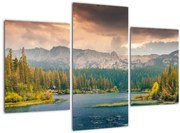 Tablou cu râu montan și munți (90x60 cm)