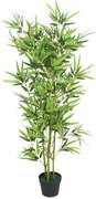 vidaXL Bambus artificial cu ghiveci 120 cm, verde