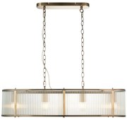 Lustră pe lanț Endon 110945 RIDGETON 4xE14/6W/230V alamă/transparent