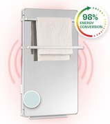 Klarstein Hot Spot Crystal Flow, Încălzitor de baie, 45x82cm, 36m², 2000W, 5-40°C, LED