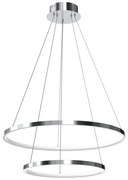 Lustră LED pe cablu HOOP LED/51W/230V d. 60 cm 4000K crom lucios