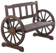 Bancă de grădină, maro, SABA TIP 1, S