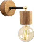 Lampa perete XANTHOS N-865, stejar, lemn, 10x16 cm