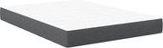 vidaXL Saltea de pat cu saltea Gri 140 x 200 cm țesătură