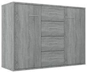 Servanta, sonoma gri, 88x30x65 cm, lemn compozit
