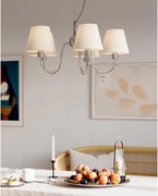 ByRydens 4202720-6510 - Lustră pe cablu LYNF 5xE14/8W/230V crom/alb