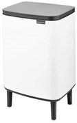 Cos de gunoi Brabantia Bo Small Hi 1006647, 12 L, Deschidere lina si silentioasa, Baza antiderapanta, Alb
