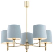 Candelabru modern design elegant PONTE 5L albastru