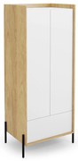 Dulap de haine Mozelle 2D1 (hikor + Alb). 1038794