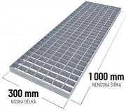 Grătar de podea din oțel 30 x 100 x 3 cm, argintiu