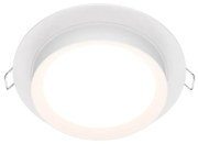 Spot incastrabil design tehnic Loop alb