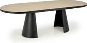 Masa extensibila GIACOMO, stejar/negru, 180/240x100x76 cm