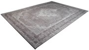 Covor oriental din bumbac PURE UNIQUE XXL 350x240 cm cu model geometric, gri deschis