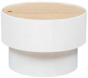 Masa de cafea cu spațiu de depozitare ENOLA, rotundă, Ø 55 cm